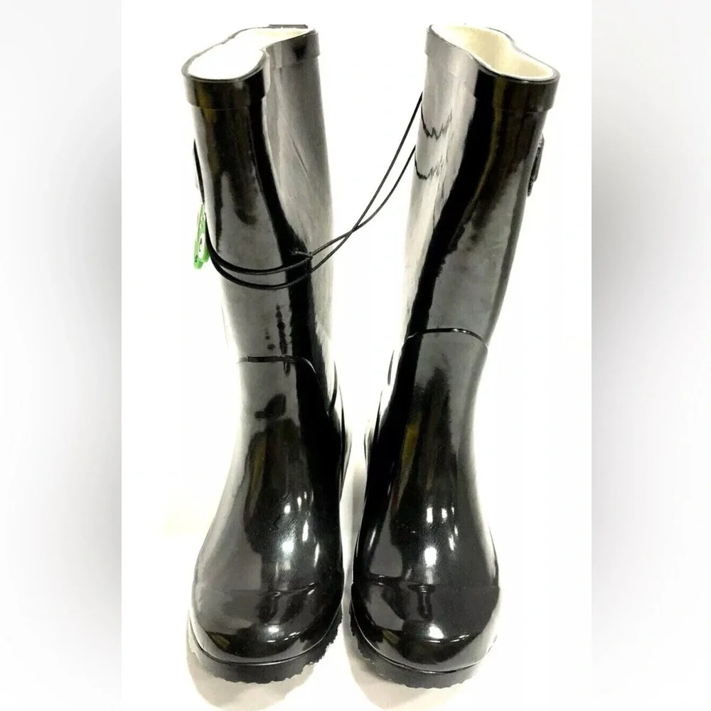 Western Chief Big Kids’ Classic Tall Waterproof Boots Black, Girls’ Size 11 M